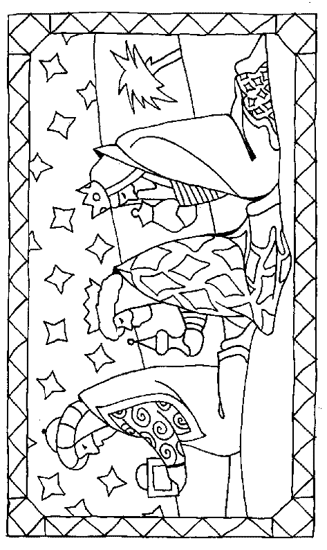 Szopka Bożonarodzeniowa kolorowanki